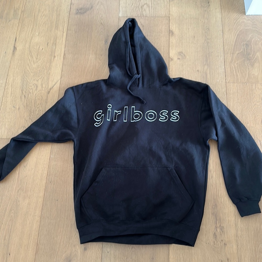 black XL girlboss hoodie